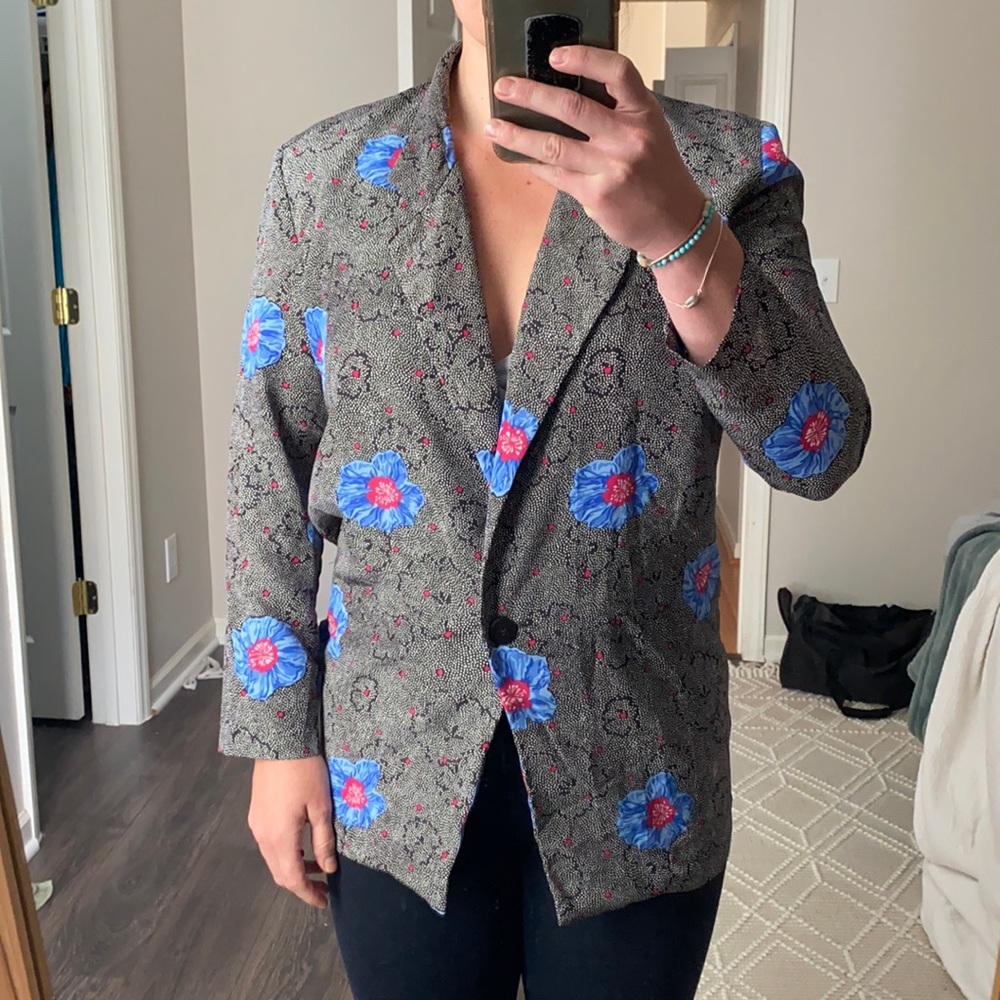 Vintage Lady Page Silk Blazer
